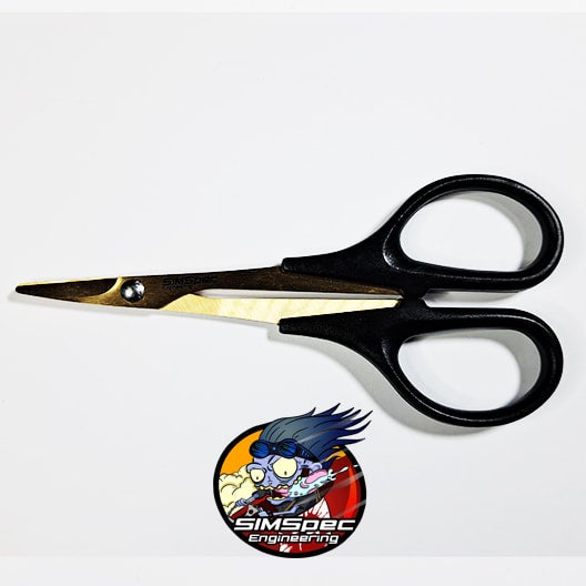 SIMSPec Engineering Ti Coated Curved Lexan Scissors