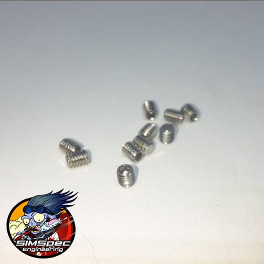 M2.5x3mm Stainless Grub Screws