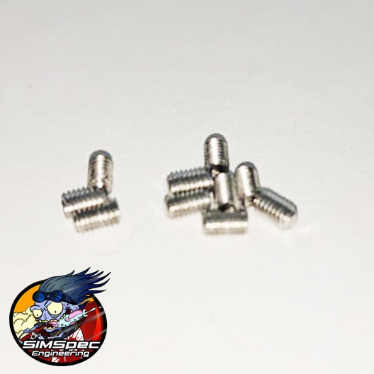 M2.5x4mm Stainless Grub Screws