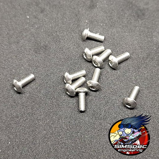 M2.5x6mm Button Head  (x10)