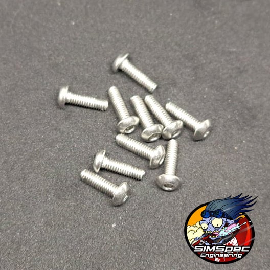 M2.5x8mm Button Head  (x10)