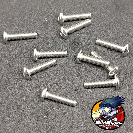 M2.5x10mm Button Head  (x10)