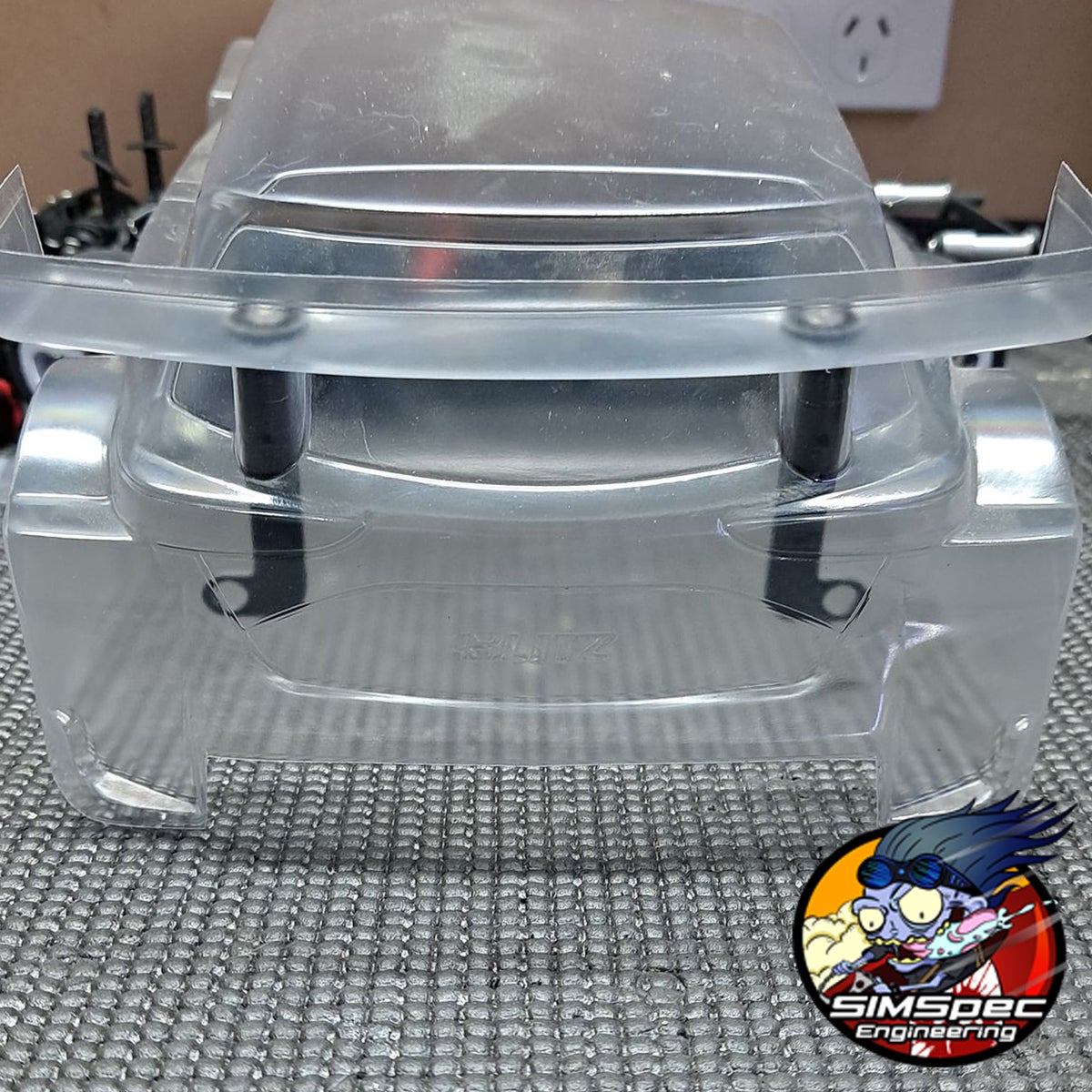 SIMSpec R12FF Rear Wing Body Mounts For Blitz YRS FWD Body