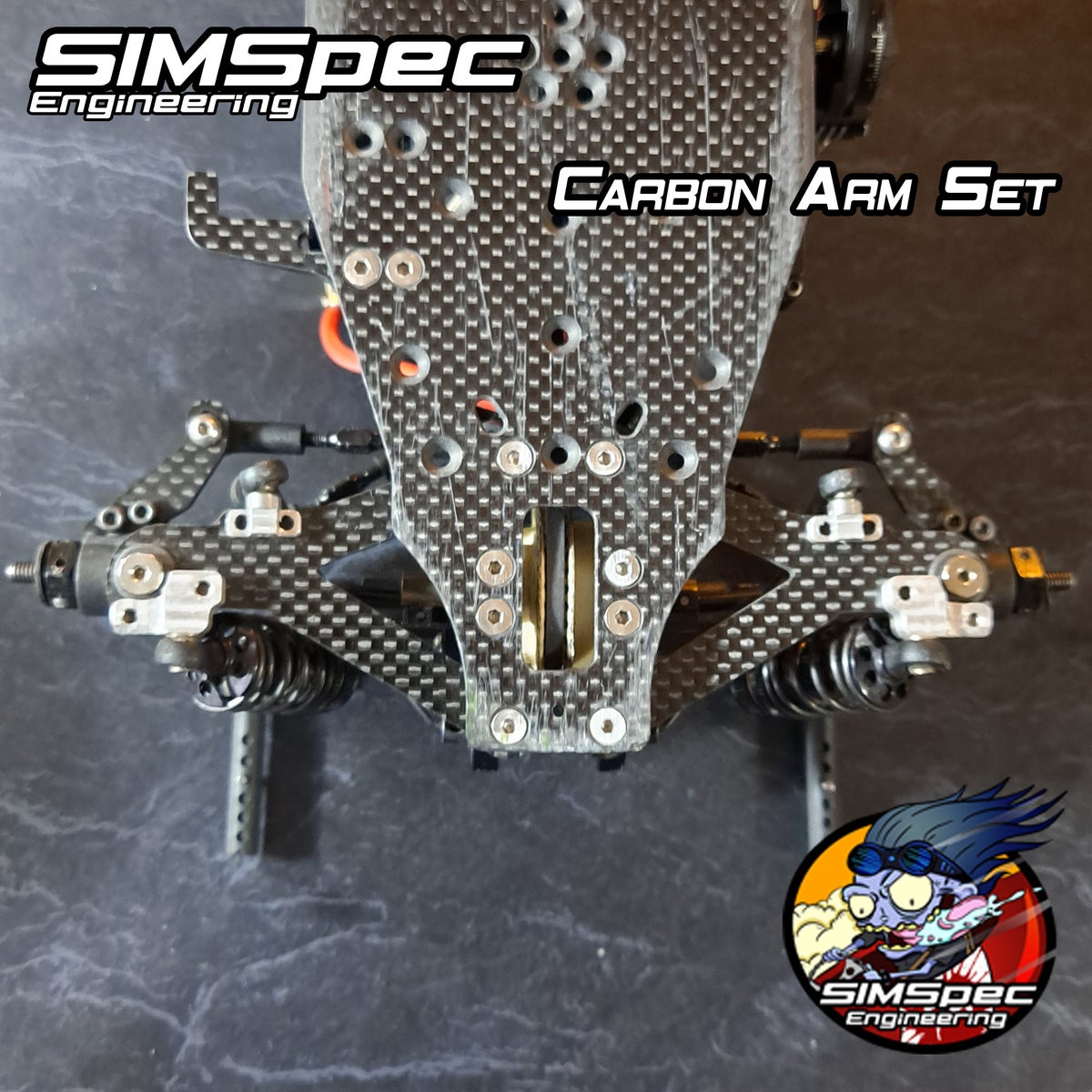 Replacement Carbon Fibre Rear Arms for the R12, R12.1 and R12FF