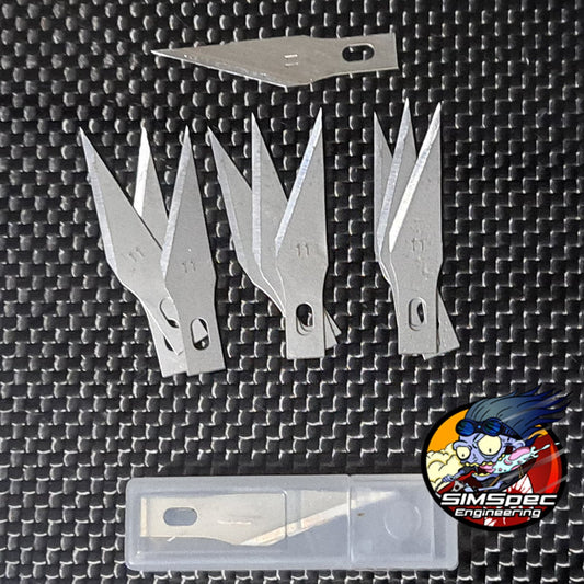 SIMSpec Hobby Knife Spare Blades ~ 11a 10 Pack