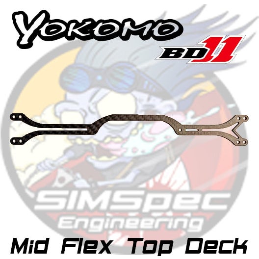 SIMSpec Engineering Mid Flex Top Deck For BD11 ~ 2mm