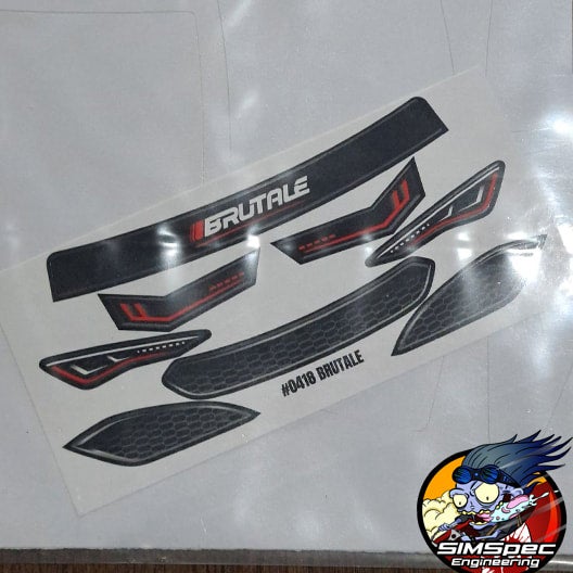 Xtreme Aerodynamics Brutale headlights and window mask.