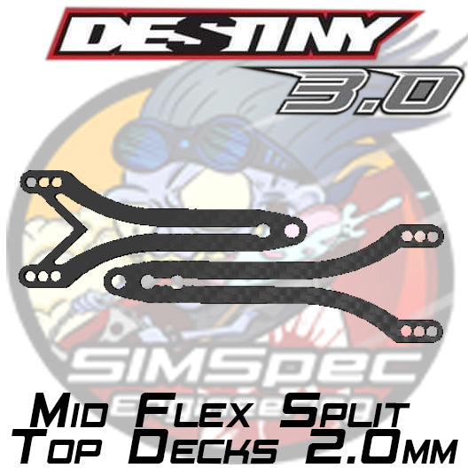 Destiny 3.0 "Mid Flex V2" Top Decks ~ 2mm