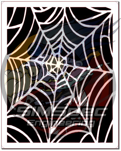 Airbrush Stencil "Web #1"